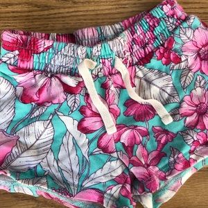 Girls Gap floral print cotton shorts